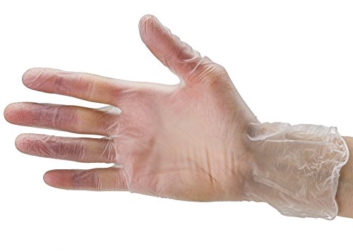 CARE PLUS Latex-Free Vinyl Gloves Clear Small Size 100 Count | Heavy Duty, Non-Sterile, Powder-Free, Rubber | Food Prep, Kitchen & Cleaning Gloves, Ideal for Professional Use - color: Vinyl Clear, size: Small