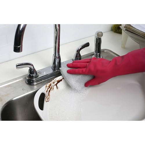 Casabella Sparkle Scrub Sponge Set Absorbent Sponges with Scrubber Exterior Dishwasher-Safe, 4-Pack - size: 4-Pack