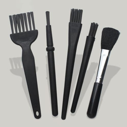 Keyboard Cleaner Brush Set, 5PCS Anti-Static Brushes for Computer, Laptop, Electronics, Portable Dusting Brushes with Plastic Handle for Keyboard, Car Interior, Small Electronics Cleaning