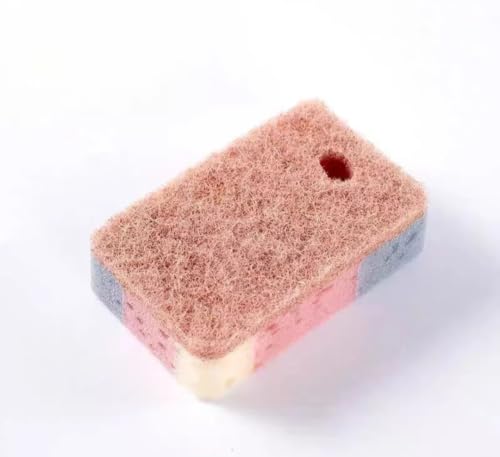 Non Scratch Scrub Sponges, 4 Pack Individually Wrapped Sponges Multi Purpose Cleaning Sponge for Kitchen Dish Washing, Non Abrasive Heavy Duty Scrubber for Dishes Pots Pans.