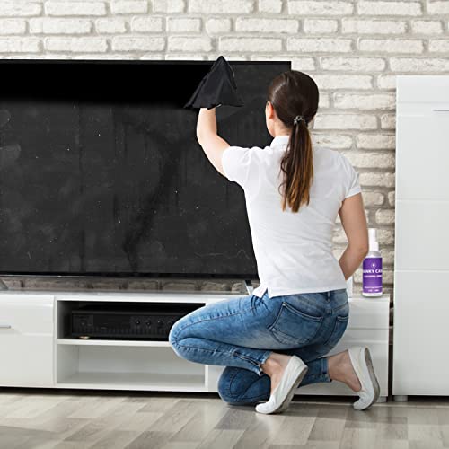 Swanky Screen Cleaner Kit: Microfiber Cloths & Spray for TV, iPad, iPhone, Monitor & Laptop (2 Oz, 4-Pack) - color: 4 Pack