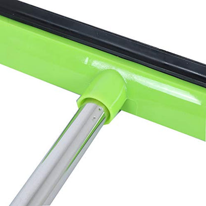 Carpet Rake for Pet Hair Removal, Multifunctional Telescopic Broom with Squeegee Edge, Home Cleaning Tool for Carpet Rug Floor Couch (Pink) - color: Green