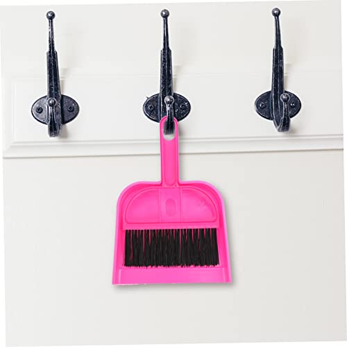 Healifty 9sets Mini Handheld Broom and Dustpan Cleaning Tool for Tabletop and Pet Cages Compact Broom Dust Pan for Easy Cleaning of Narrow Spaces