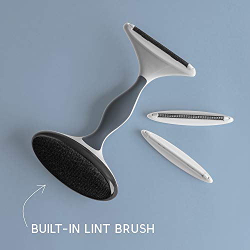 GLEENER Battery-Free Fabric Shaver & Lint Brush | Ultimate Fuzz Remover Sweater Comb | Lint Remover and Depiller for Clothing & Furniture (Navy) - color: Navy