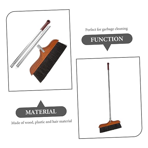 Ipetboom Long Handle Broom with Soft Bristles for Efficient Floor Cleaning for Home Office Kitchen and Garage Lightweight and Easy to Store with Creative Hanging Design
