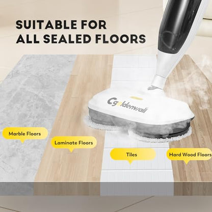 CGOLDENWALL Steam Mop Steam Cleaner for Home, 330 ml Water Tank, CGSM-803