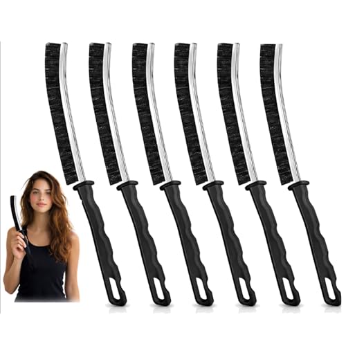 Crevice Cleaning Brush, Multi-Purpose Hard Bristle Brushes for Deep Cleaning Kitchen, Bathroom, Grout, Sink, Cup, Teapot, Bottle, Blender, Corners, Tight Spaces & More 6 Pcs