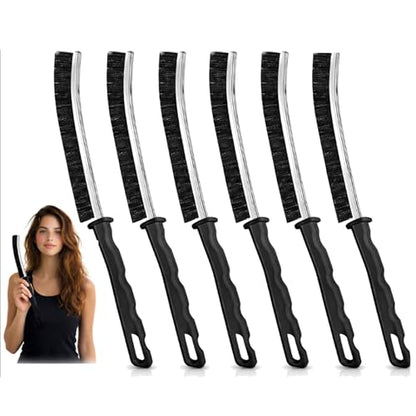 Crevice Cleaning Brush, Multi-Purpose Hard Bristle Brushes for Deep Cleaning Kitchen, Bathroom, Grout, Sink, Cup, Teapot, Bottle, Blender, Corners, Tight Spaces & More 6 Pcs