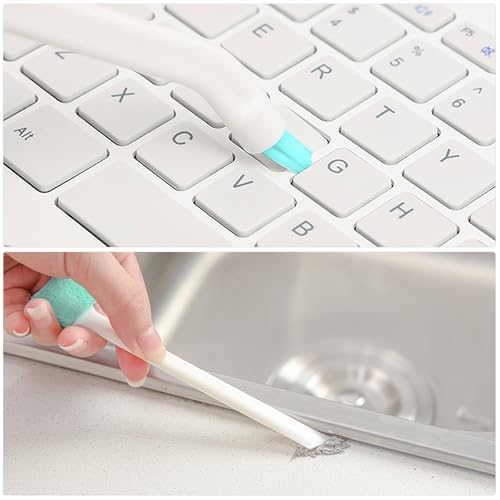 Detail Cleaning Brush Set for Household Use, 8pcs Small Crevice and Groove Scrubbers, Hard Bristle Bottle Cleaner for Keyboard, Window Track, and Tight Spaces