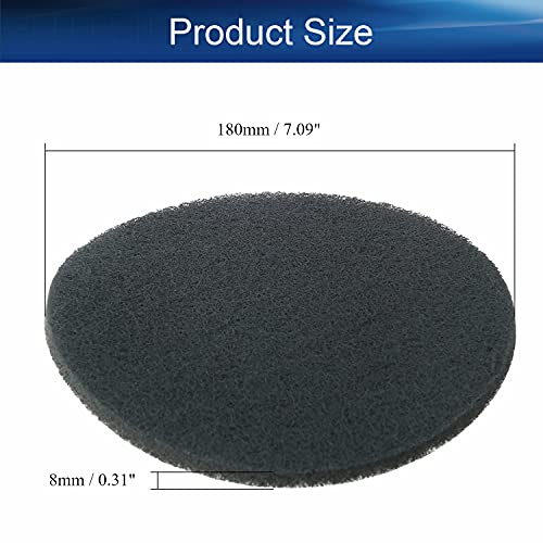 Auniwaig 1200-Grits 7 Inch Scrubber Scouring Pads Gray-Multipurpose, Drill Scuffing Disc Hoop and Loop Surface Conditioning Disc 6pcs - size: 1200# 6pcs