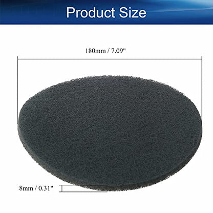Auniwaig 1200-Grits 7 Inch Scrubber Scouring Pads Gray-Multipurpose, Drill Scuffing Disc Hoop and Loop Surface Conditioning Disc 6pcs - size: 1200# 6pcs