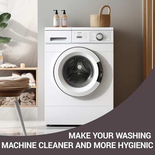 Washing Machine Cleaning Brush Set, 8-Piece Dryer Vent Cleaner Kit, Washer & Dryer Maintenance Tools for Deep Cleaning, Including Lint, Crevice, and Drum Brushes