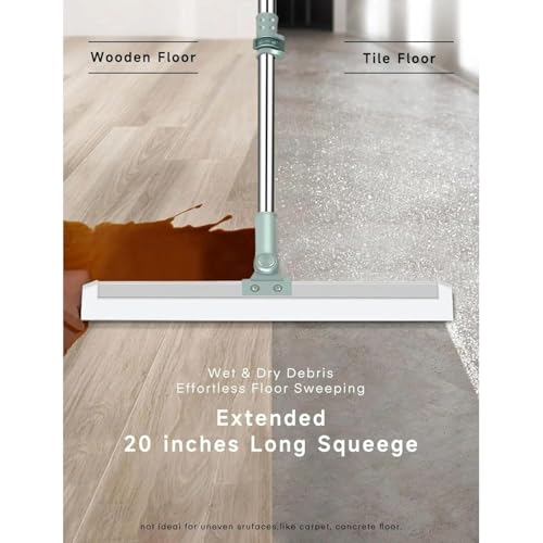 All-Purpose Stainless Steel Metal Bathroom Shower Glass Squeegee Wiper Blade Window Cleaning Metal Cleaner Tool Household Window Mirror Squeegee, Cleaning Tile Wall, Car, (Wiper Silver)