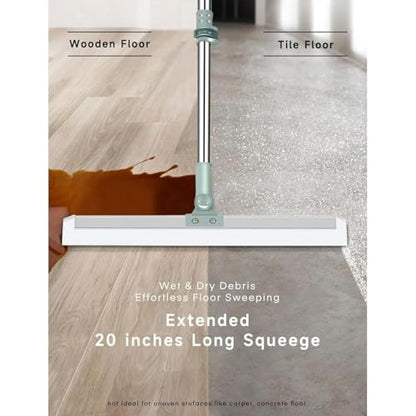 All-Purpose Stainless Steel Metal Bathroom Shower Glass Squeegee Wiper Blade Window Cleaning Metal Cleaner Tool Household Window Mirror Squeegee, Cleaning Tile Wall, Car, (Wiper Silver)