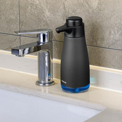 AIKE 15fl.oz Liquid Soap Dispenser for Dish and Hand Soap Matte Black - color: Anti-fingerprint Black Coating