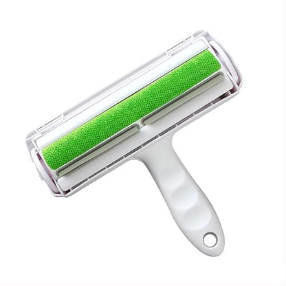 Reusable Pet Hair Remover Roller – Dog & Cat Fur Lint Cleaner for Sofa, Carpet, Bed & Car Seats – No Adhesive Required (White/Green) - color: White/Green