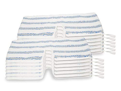Design Replacement Dual-Sided Microfiber Scrub Mop Pads Fit for ProMist MAX Spray Mop (Pack of 12)
