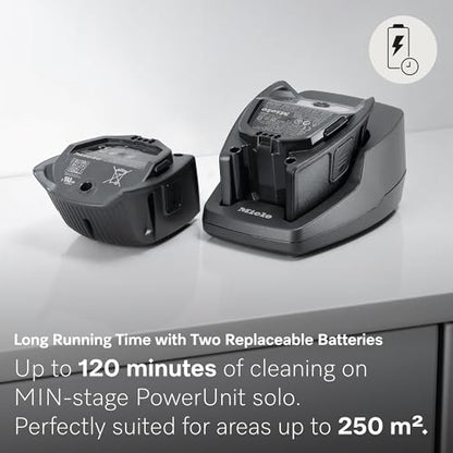 Miele Triflex HX2 Pro Self-Standing Cordless Stick Vacuum Cleaner, 120 min runtime, Infinity Grey PearlFinish / Rose Gold