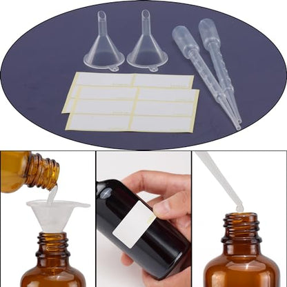 YIZHAO Amber Glass Spray Bottles 2oz, with Small Fine Mist Spray, Metal Cap, Refillable for Essential Oil,Travel,Cleaning,Perfume,Aromatherapy,Makeup – 12 Pcs - color: Amber, size: 50ml-12