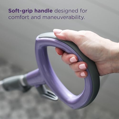 Shark Steam Pocket Mop with 2 Washable Double-sided Pads, Steam Sanitization, Swivel Steering, Lightweight, Steam Cleaner for Sealed Hard Floors, Hardwood, Marble, Tile, Purple, S3501 - style: Steam Pocket Essentials