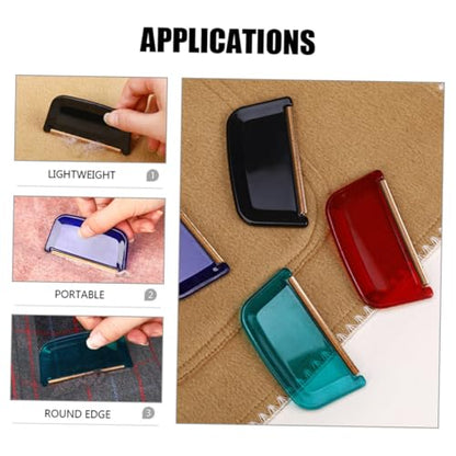 Alipis 4pcs Handheld Lint Removers Ergonomic Hair Scraper Fuzzy Shaver for Clothing Carpets and Furniture Efficient Wool Coat Brush for Pet Hair Lint Removal