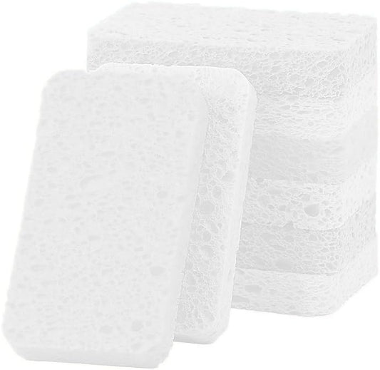6 - Pack Non-Scratch Scrub Sponges - Sponges for Dishes and Washing Dishes, Cleaning Sponges for Kitchen Home Office, Magical 3D DIY Art and Craft Suppliers（White） - color: White, size: 6 - Pack