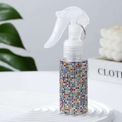 60ml Empty Spray Bottles, Continuous Spray Bottle for Hair, Spray Water Bottle Fine Mist Refillable, Skin Care, Showering Pets, Plants, Travel, Ironing and Cleaning -Colorful - color: Colorful