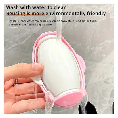 1pc Cute Manual Hair Remover Roller Reusable Strong Adhesive Remove Hair and Adhesions from Clothes Home Use Compact Portable(Blue) - color: Blue