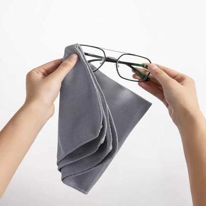 Microfiber Glass Cleaning Cloth 8 Pack, 16 Inch X 12 Inch, Lint Free Quickly Clean Window, Glasses, Windshields, Mirrors, and Stainless Steel, Grey - color: Grey