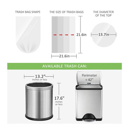 5 Gallon 180 Counts Small Strong Trash Bags Garbage Bags by RayPard, fit 18-20 Liter, 4.5-5,5.3 Gal trash Bin Liners for Home Office Kitchen Bathroom Bedroom, Black - style: 180-5 Gallon-Black