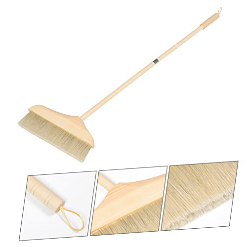 Soft Bristle Indoor Broom with Long Handle Lightweight Detachable Sweeping Brush for Home Kitchen and Office Cleaning Efficient Corner Cleaning Tool