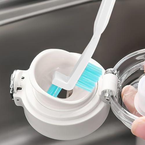 ULTECHNOVO Crevice Cleaning Brush Set 16 Pieces Detail Cleaning Tools with Long Handles for Kitchen Grooves Car Vents Window Tracks and Small Spaces