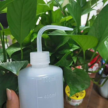 Valchoose 250ml 500ml Plastic Wash Bottle Medical Squeeze, LDPE Succulent Watering Bottle - 2PACK - color: White, size: 1x250ml+1x500ml