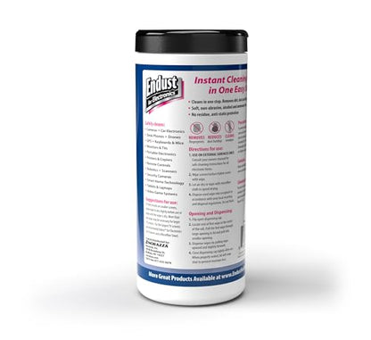 Endust For Electronics; Multi-Surface, Anti-Static, Electronics Cleaning Wipes; Alcohol & Ammonia Free; 12 Pack of 70 Wipes per Container (259000P12) - size: 70 Count (Pack of 12)