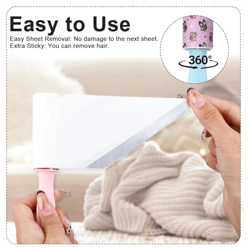 36 PCS Mini Lint Roller 1080 Sheets Rollers for Pet Hair Extra Sticky Travel Size Pet Hair Remover Compact Lint Roller for Clothes Portable Sticky Remover Dust Furniture Car Seat Gift Bags