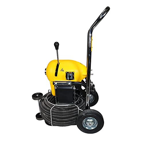 Steel Dragon Tools K1500A Drain Cleaning Machine for 2–8 Inch Pipes – 60 FT x 1-1/4 Inch Cable for Plumbing Drain Cleaning