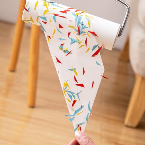 6.3 inch Large Lint Roller Refills for Pet Hair Extra Sticky Roller Refills 6.3 in Long Handle Lint Roller Replacement for Floor Carpet Couch Clothes (Pack of 4) - size: 4-Pack