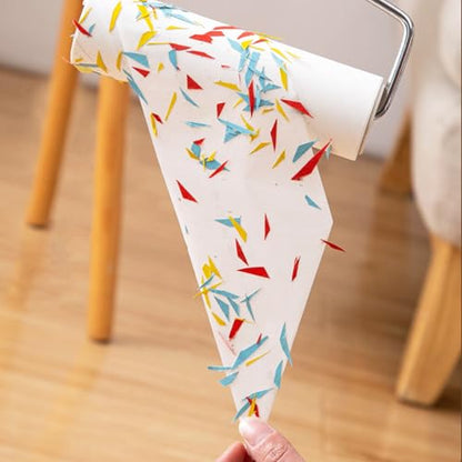 6.3 inch Large Lint Roller Refills for Pet Hair Extra Sticky Roller Refills 6.3 in Long Handle Lint Roller Replacement for Floor Carpet Couch Clothes (Pack of 4) - size: 4-Pack