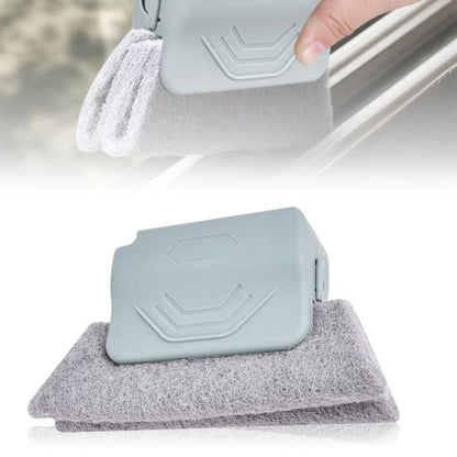 Magic Window Track Cleaner, 2026 New Window Groove Cleaning Brush Tools Set, Creative Cleaner Brushes Tools for Window lides Gaps, Sliding Door Track, Tile Lines Shutter Car Vents (1, Grey) - color: Gray