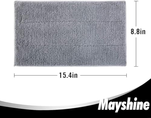 MAYSHINE 12 Pack Microfiber Head Flip Mop Refill Washable Pads Cleaning Replacement for Wet Mop and Dry Dust Mop, Machine Washable, 15.4 X 8.8 Inches, All Surface Cleaning - size: 12 Pack