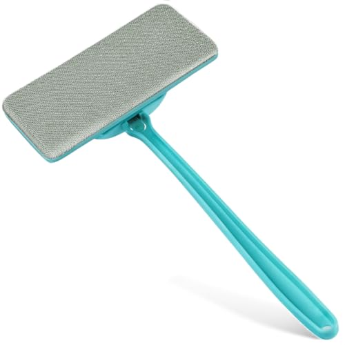 Professional Window Screen Cleaner- Large Brush Face for Door Mesh Cleaning- Detachable Mesh Screen Cleaning Tool- Wet and Dry Dual-Use - size: Single Brush Head