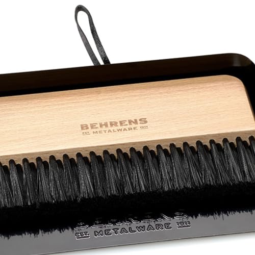 Behrens Black Galvanized Dustpan & Brush Set - color: Black