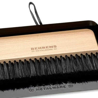Behrens Black Galvanized Dustpan & Brush Set - color: Black