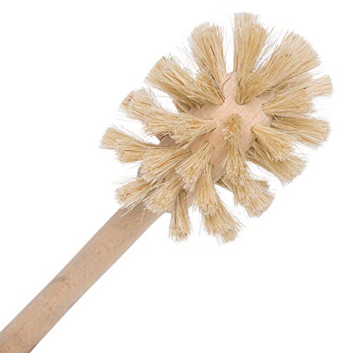 Redecker Bottle Brush, Light Horsehair Bristles, 17 Inch Long, Beechwood Handle for Milk Bottles and Carafes, Made in Germany - size: 16-1/2-Inches