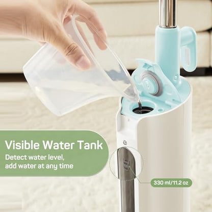 Steam Mop for Floor Cleaning, Lightweight Floor Steamer for Hardwood, Tile, Laminate, and Carpet, Includes 2 Washable Pads