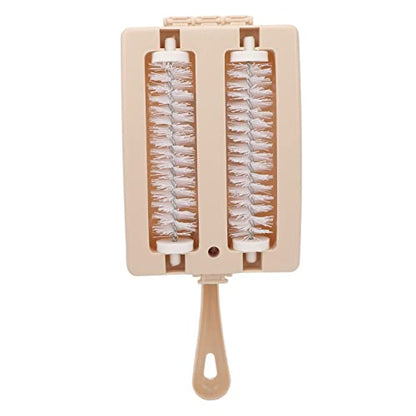 Carpet Sweeper, Multi Functional Handheld Cleaning Brush with Double Roller, Portable Lint Dirt Crumb Remover for Home Carpet Sofa Car Mat Surface Cleaning