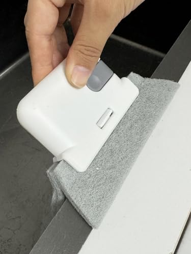 Window Sill Sliding Door Track Gap Cleaning Brush Handheld Cleaning Tool (Grey) - color: Gray