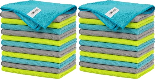 FIXSMITH Microfiber Cleaning Cloth - Pack of 24, Multi-Functional Towels, Size: 12 x 16 in, Highly Absorbent Rags, Lint-Free, Streak-Free for Car, Kitchen, Home, Office - color: 3 Colors Assorted, size: 12PK (Pack of 2)