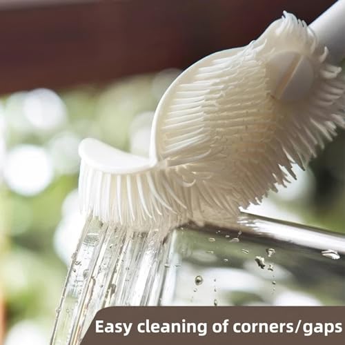 Cup Brush, Bottle Cleaning Brush, Stainless Steel Scrub Cleaner Brush with 12'' Long Handle, Flexible for Cleaning Sport Water Bottles, Coffee Mug, Cups (3 pcs) - color: 3 Pcs