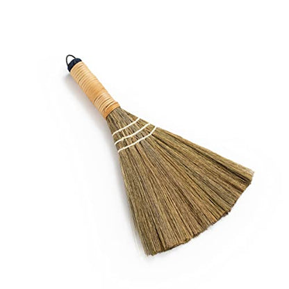 Set of 2 Brooms for Kid 12.6 inch- Vietnamese Natural Straw Soft Broom - Small Broom - style: 12.5in